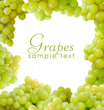 کادر متن انگور میوه