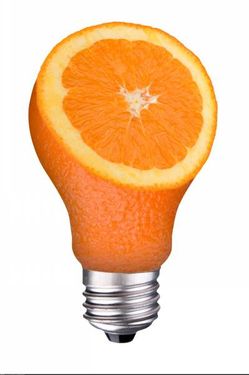 پرتقال میوه لامپ