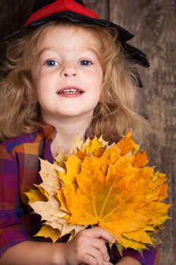 دختر کودک پوشاک فصل پاییز برگ 1