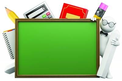 علم و دانش آموزش تخته سیاه ماشین حساب