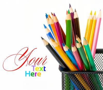 کارت پستال نوشت افزار جامدادی