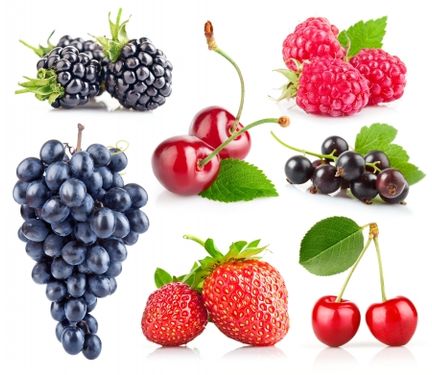 میوه میوه فروشی انگور گیلاس شاه توت