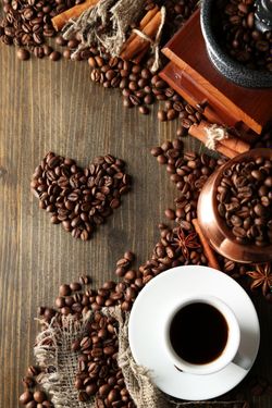 قهوه اسپرسو کافی شاپ فنجان قلب