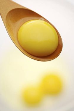 قاشق تخم مرغ صبحانه لبنیات