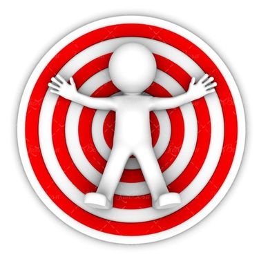 سیبل تیر اندازی قرمز آدمک 