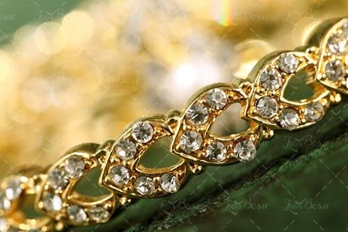 دستبند طلا سنگ برلیان 