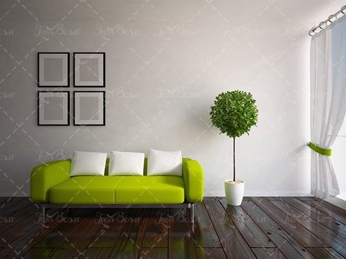 طراحی داخلی قاب عکس مبل 