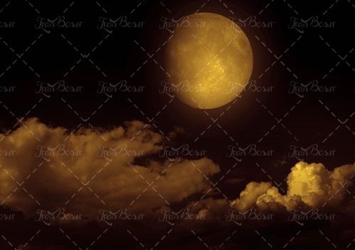 تصویر ماه در شب کره ماه در شب  