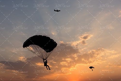 پاراگلایدر آسمان هواپیما 