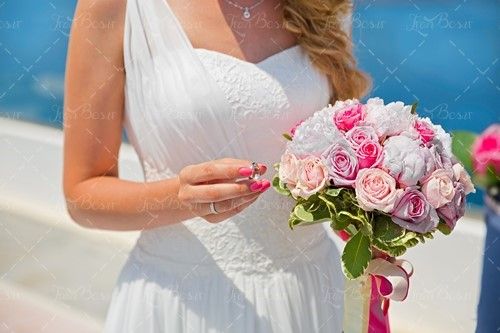 مزون عروس دسته گل لباس عروس