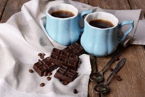 دانه های قهوه شکلات کاکائویی 1