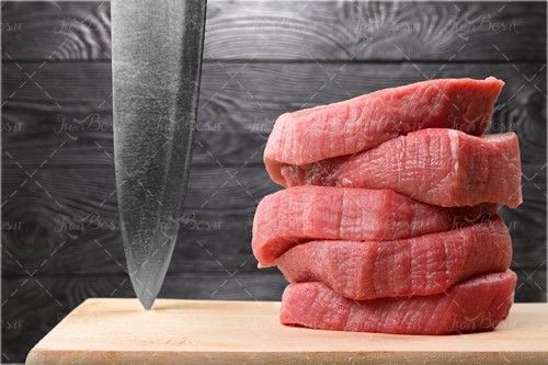  گوشت قرمز ماهیچه چاقو 