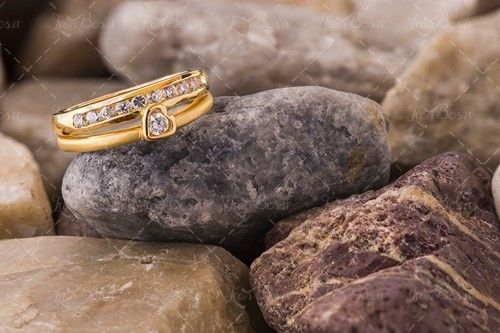 حلقه پشت حلقه ای جواهرات 