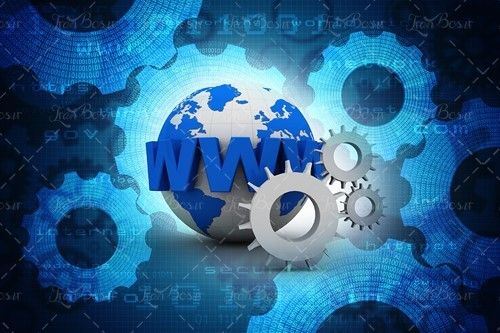 چرخ دنده کره زمین اینترنت وب 