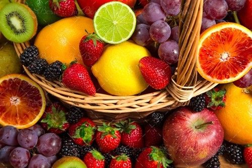 لیمو میوه فروشی سبد میوه 