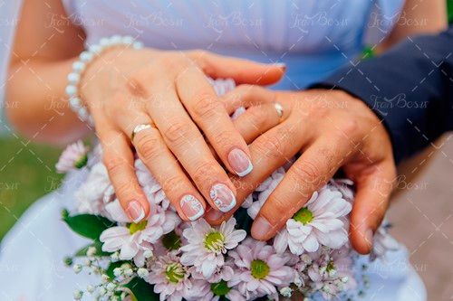 عروس و داماد حلقه ازدواج 
