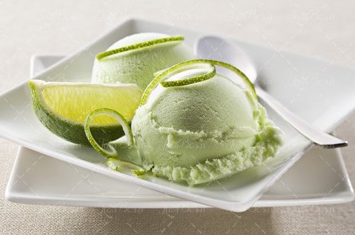 بستنی لیمو ای بستنی میوه ای 