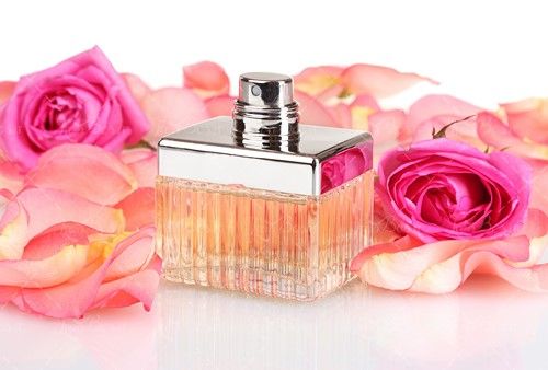  شیشه عطر ادکلن گل رز صورتی 