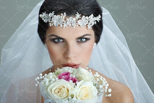 عروس سالن آرایش عروس دسته گل 