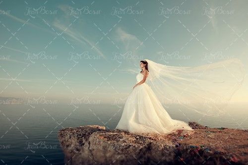 عروس دریا صخره لباس عروس پرتگاه 