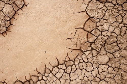 گل زمین ترک خرده زمین خشک 