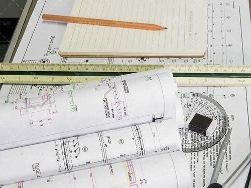 نقشه ساختمان پاکن پرگار مداد 
