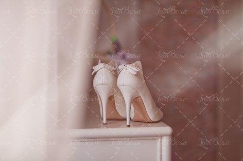 کفش پاشنه بلند سفید کفش لژدارسفید