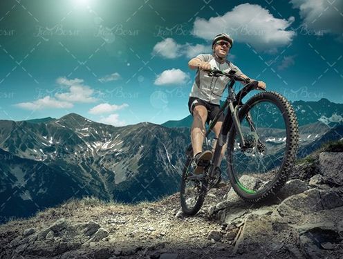 ورز دوچرخه سواری کوهستان کوه منظره