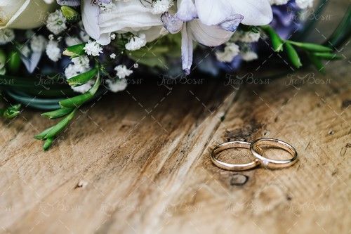 حلقه ازدواج دسته گل عروس1 
