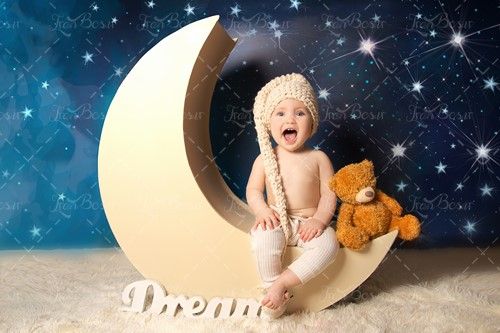 آتلیه کودک نوزاد کلاه ماه عکاسی 