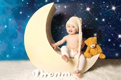 آتلیه کودک نوزاد کلاه ماه عروسک 
