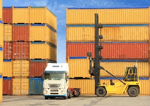 تریلی کانتینر گمرک لیفتراک ترانزیت