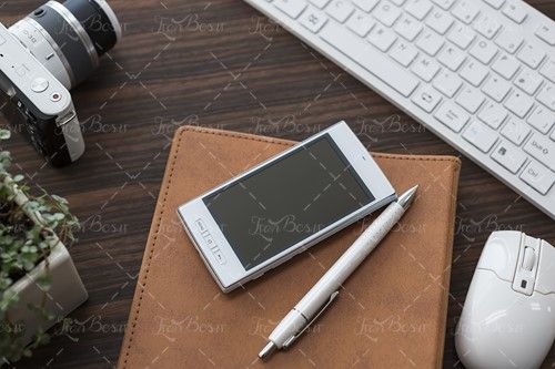 موبایل سفید خودکار موس کیبورد سفید