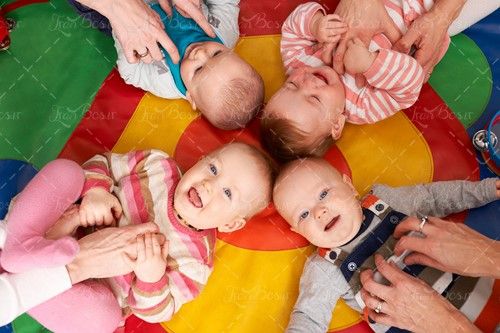 کودک بچه نوزاد مهد کودک تشک رنگی 