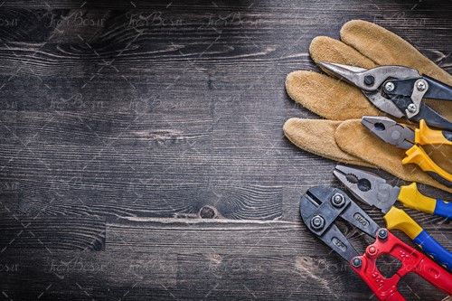 ابزار و یراق قیچی باغبانی دستکش 