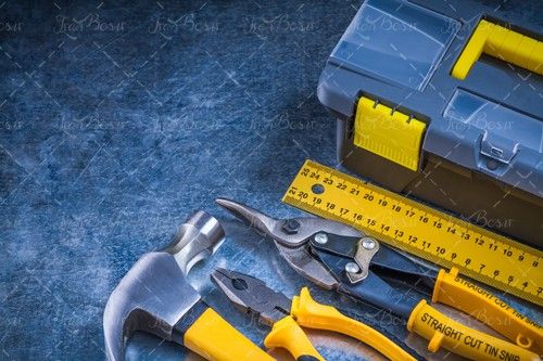 جعبه ابزار خط کش قیچی انبردست 