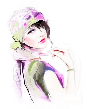 طراحی چهره نقاشی سالن آرایش 1