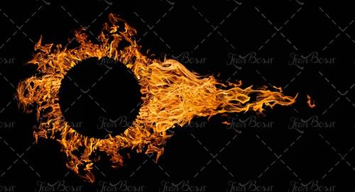 شعله آتش دایره زبانه کشیدن آتش 