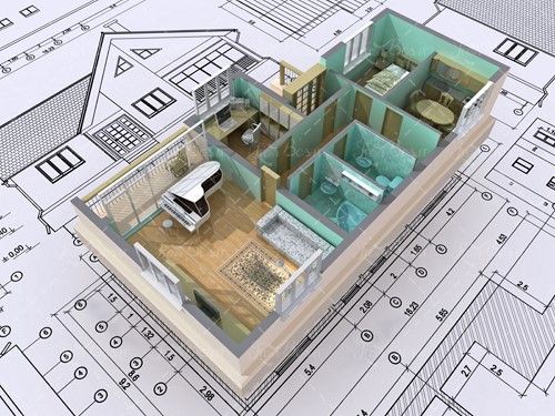 خانه بدون سقف ماکت نقشه کشی 