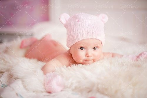 کودک کلاه خرگوشی نوزاد بچه خردسال 