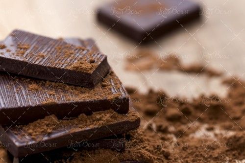 پودر کاکائو شکلات تخت تلخ قنادی 