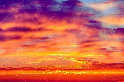ابر بنفش ابر قرمز غروب خورشید 