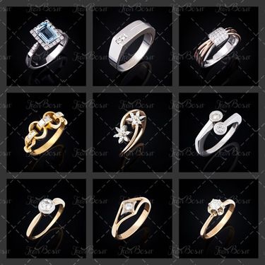 انواع انگشتر و حلقه طلای سفید 