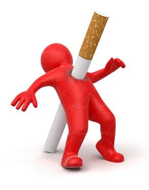 دخانیات وکتور آدمک قرمز سیگار 