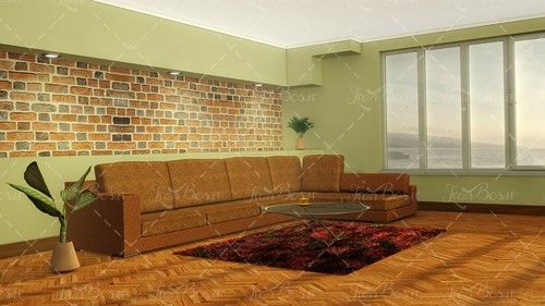 گل طبیعی گلدان مبلمان راحتی 
