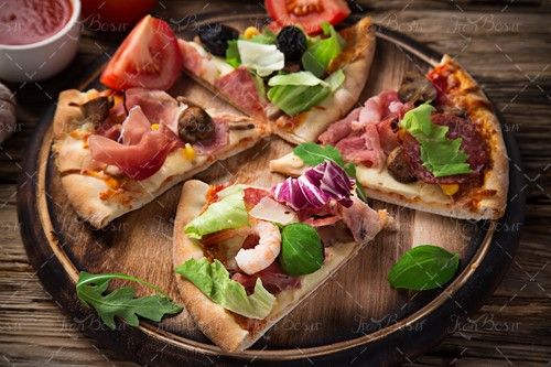 تهیه پیتزا رستوران غذای آماده 