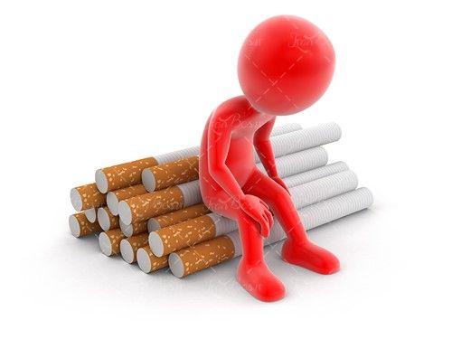 آدمک قرمز نخ سیگار وکتور سیگار 