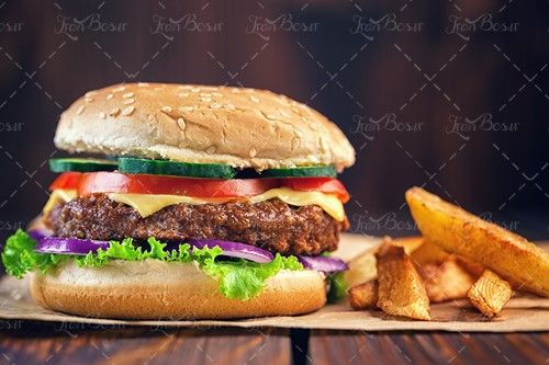 رستوران ساندویچ همبرگر فست فود 