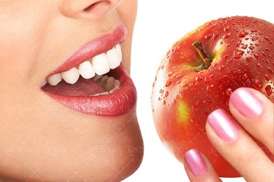 میوه سیب دندانپزشکی بهداشت دهان