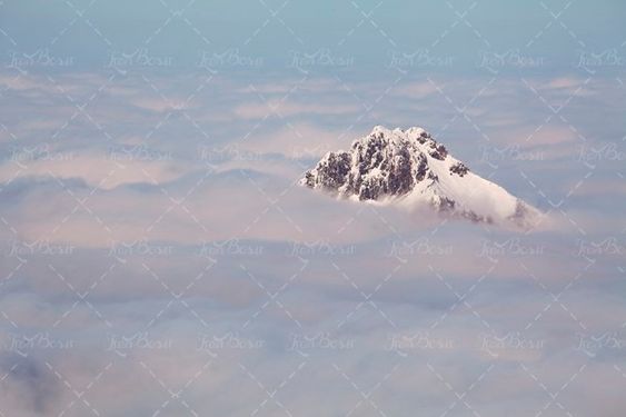 قله کوه طبیعت کوهستان ابری 